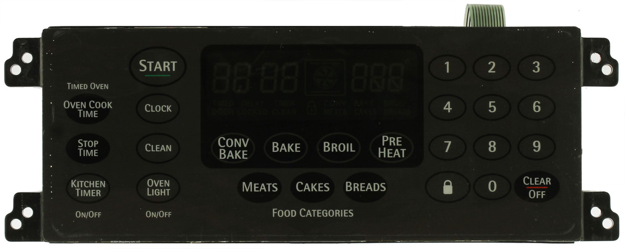 Kenmore Oven 316207605 Electronic Clock Timer, Dark Gray Overlay