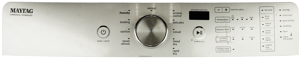 Maytag Dryer W10783694 Console Assembly 