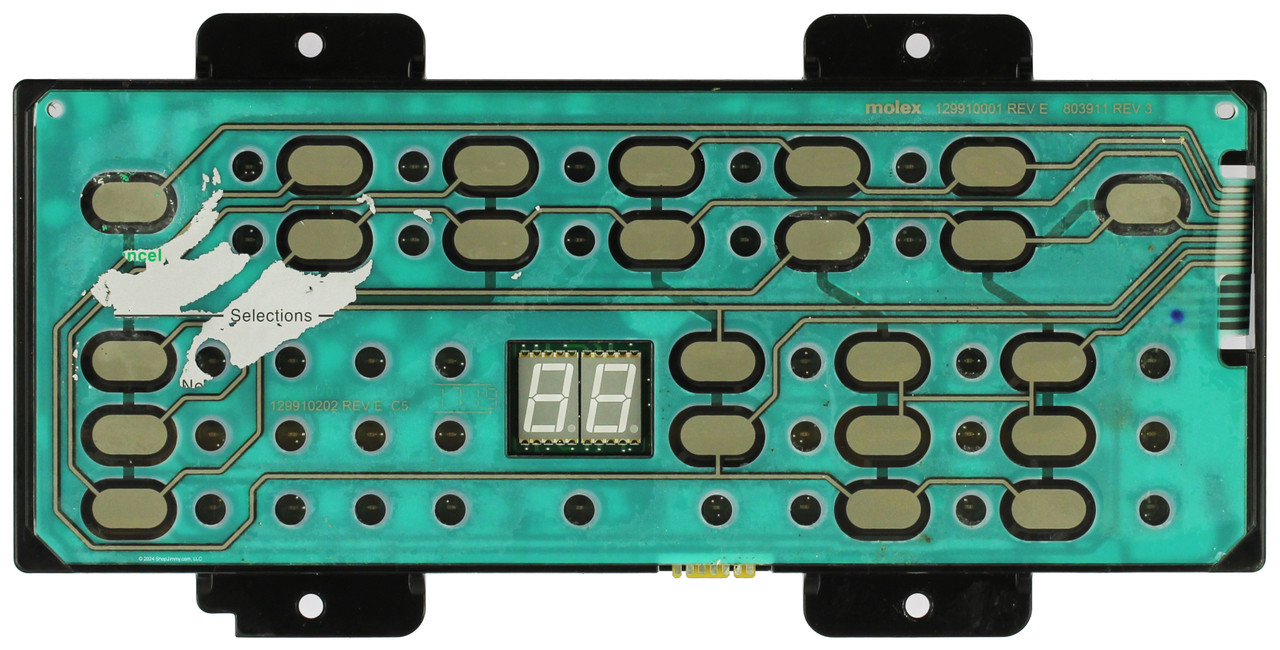 Speed Queen Dryer 514567 7718005300 Control Board - No Overlay