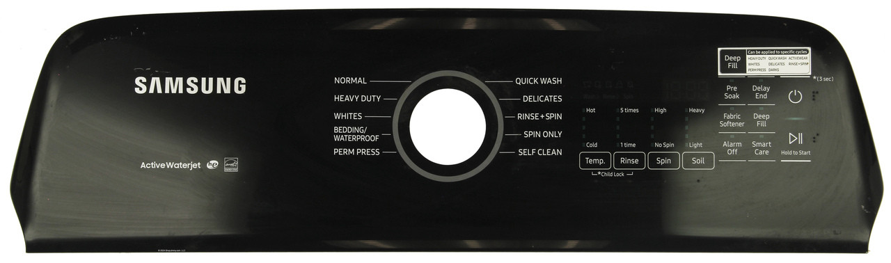 Samsung Washer DC64-03825P Control Panel Assembly 