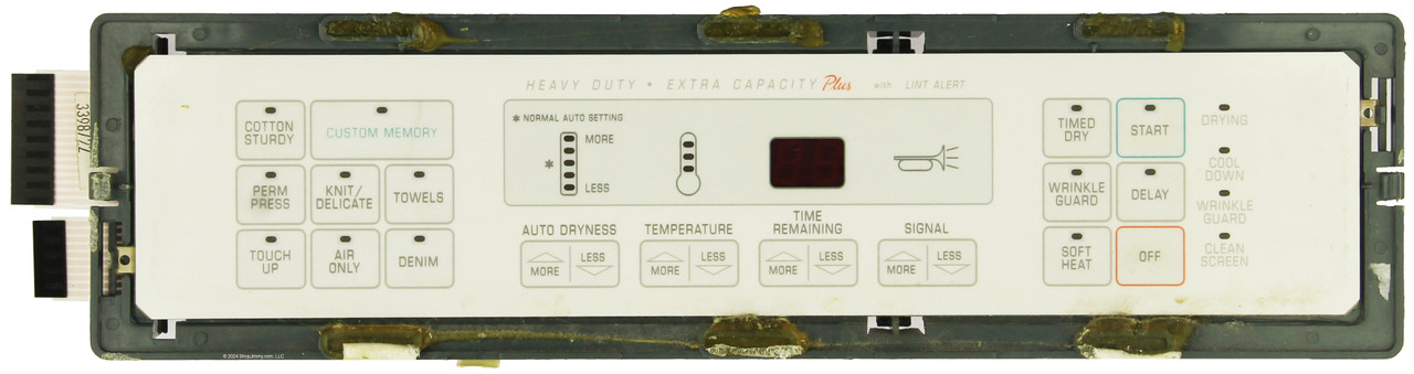 Whirlpool Dryer 3398722 Touch Board