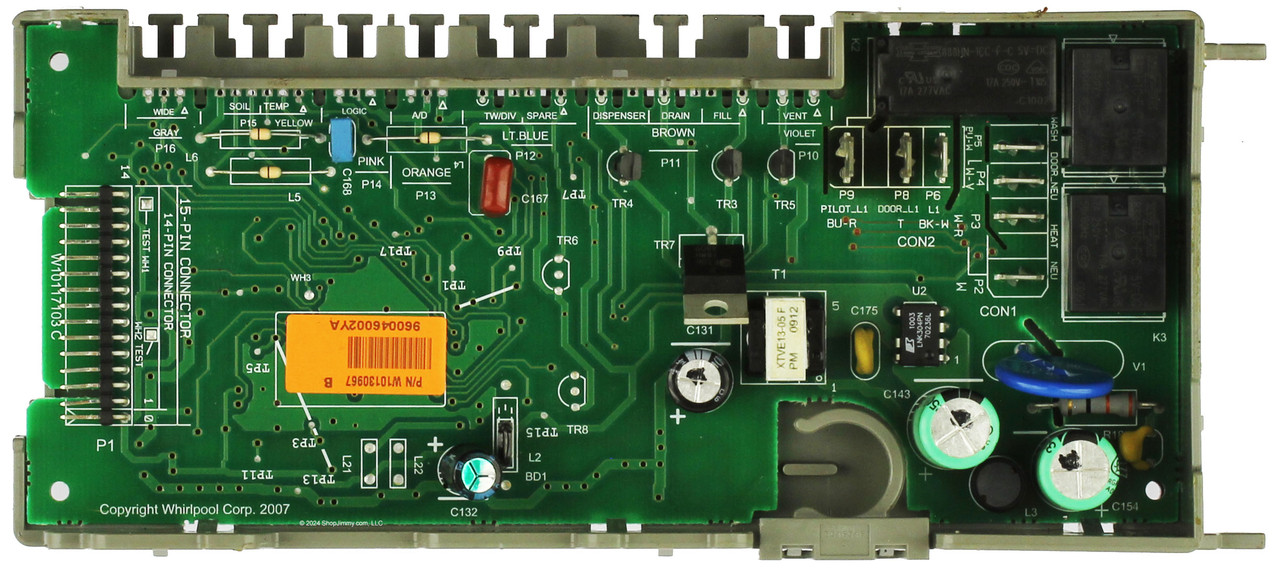 Kenmore Whirlpool Dishwasher W10130967 Control Board