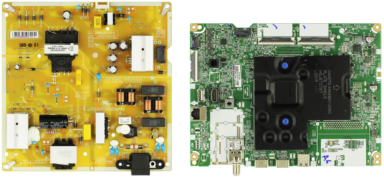LG 50UR8000AUA.BUSFLJM Complete LED TV Repair Parts Kit