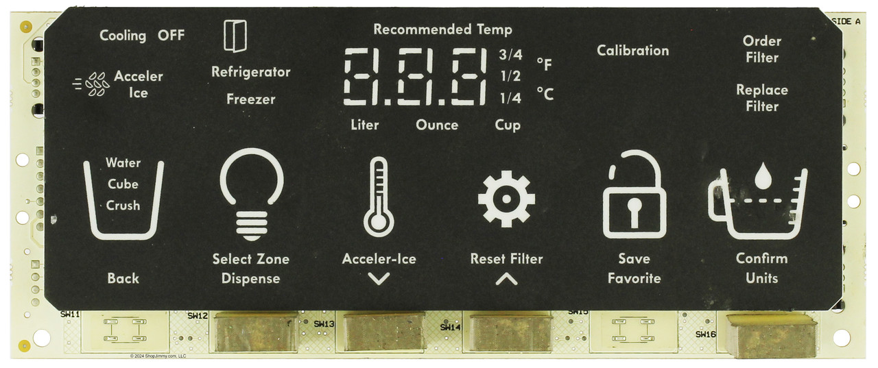 Whirlpool Refrigerator W10417077 Control Board