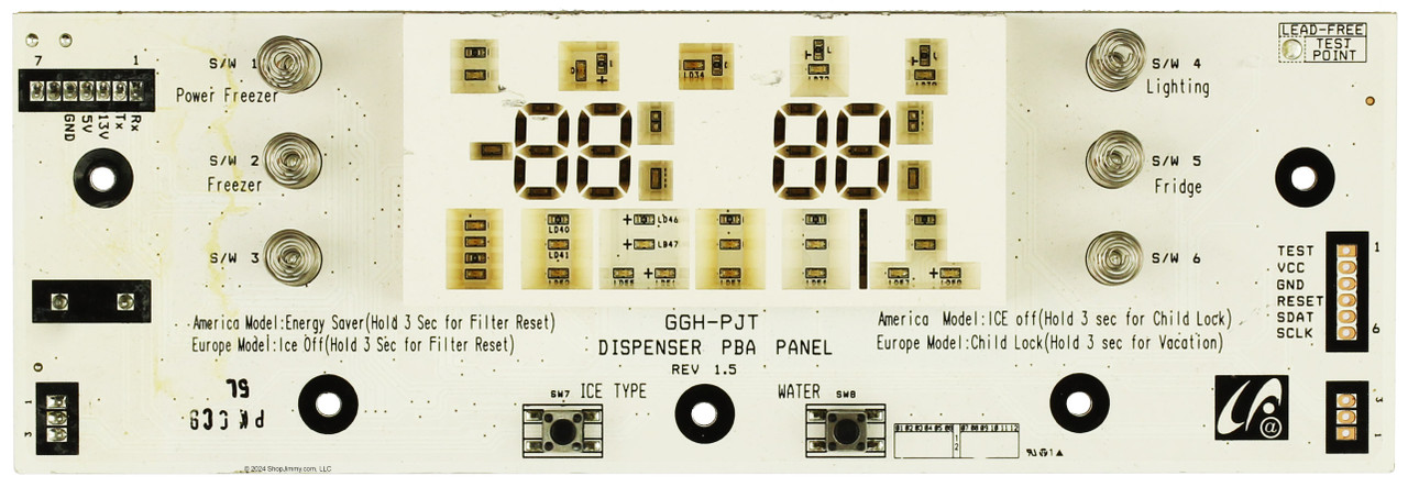 Samsung Refrigerator DA41-00522 Control Board