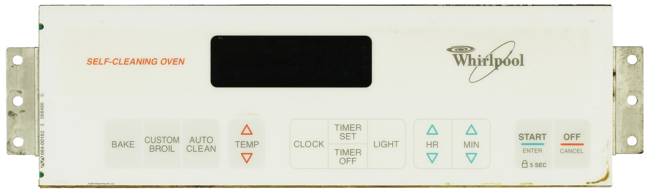 Whirlpool Range 6610180 Control Board - White Overlay