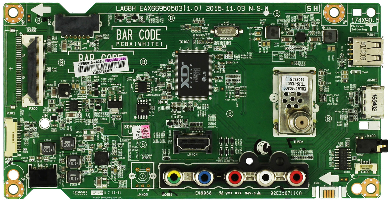 LG EBU63575144 Main Board for 40LH5300-UA.BUSJLJM