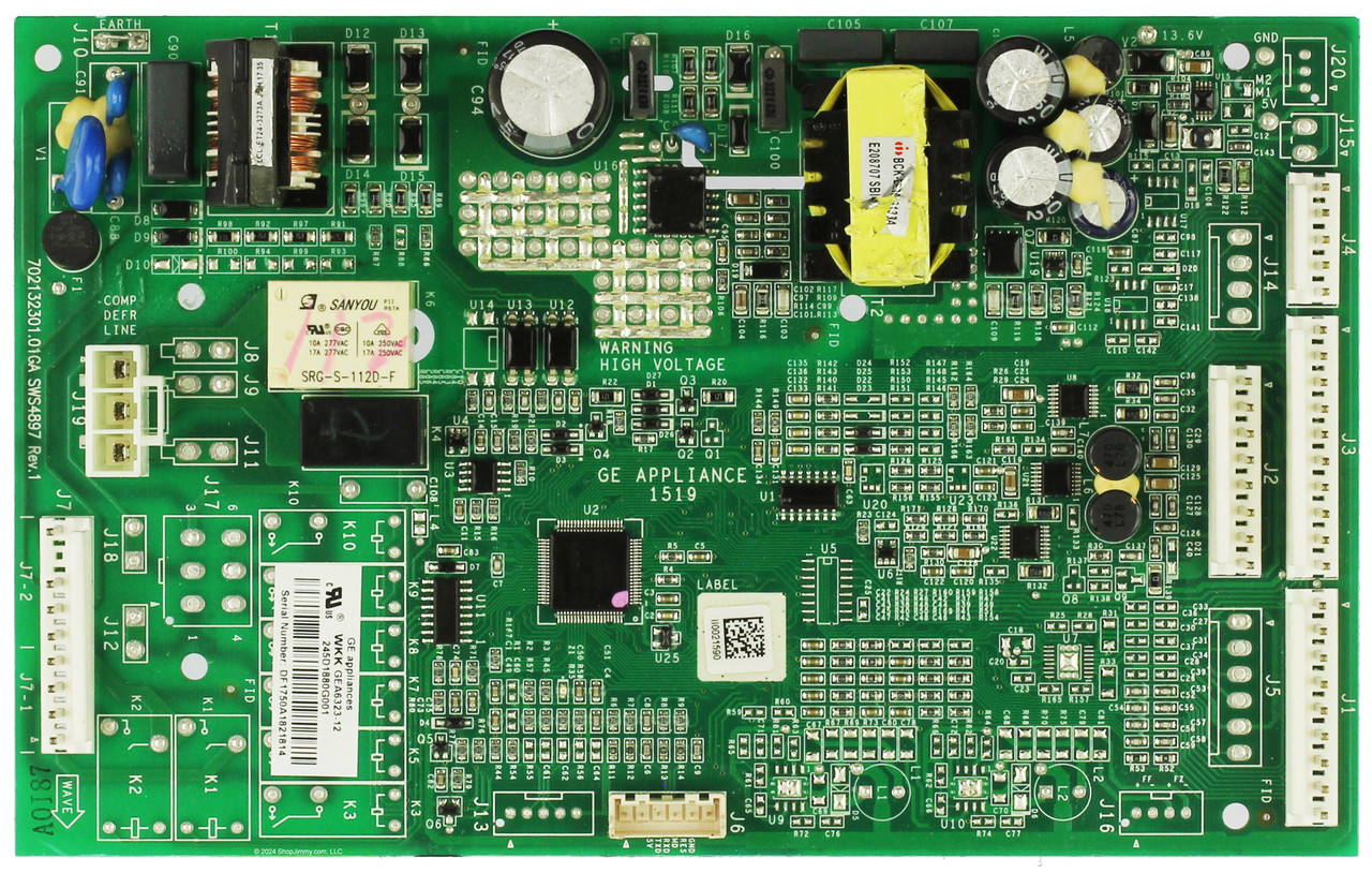 GE Refrigerator 245D1880G001 Main Control Board Assembly