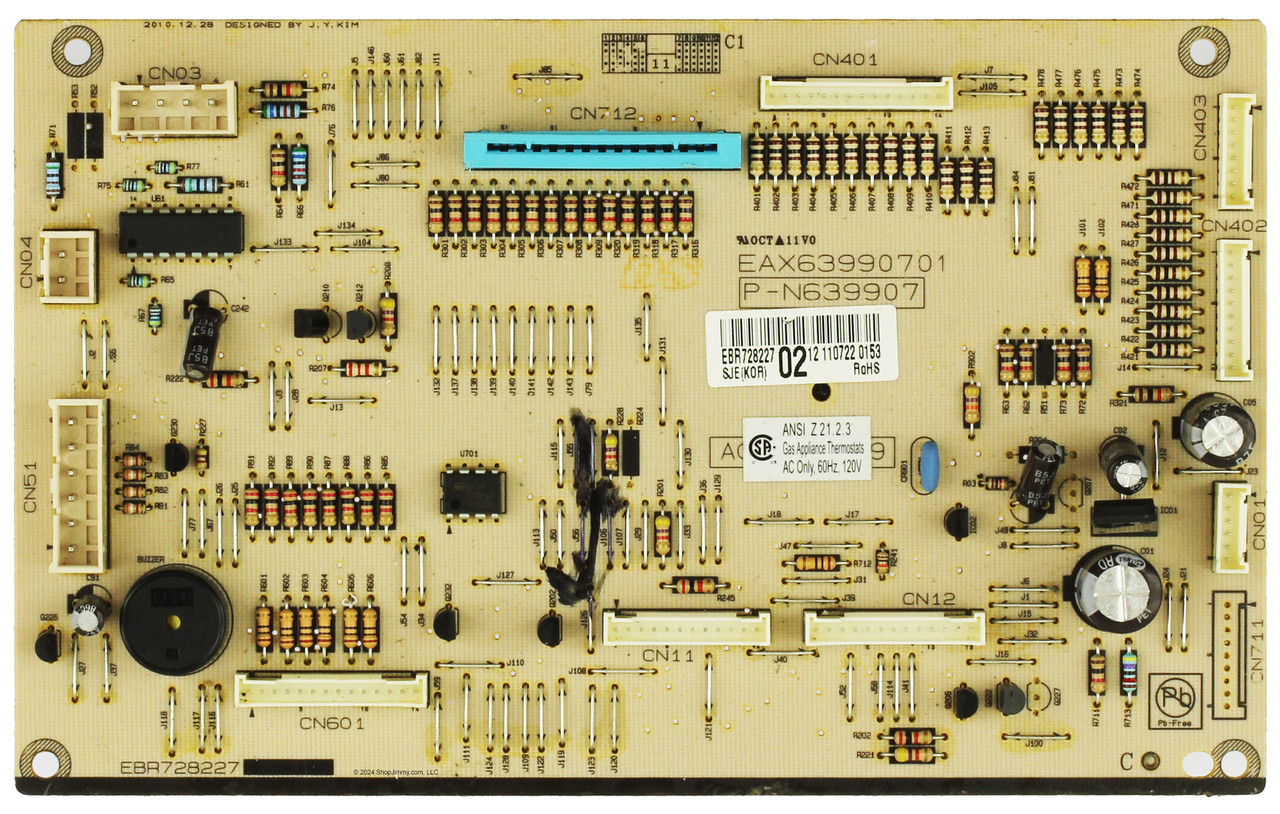 LG Range EBR72822702 Control Board
