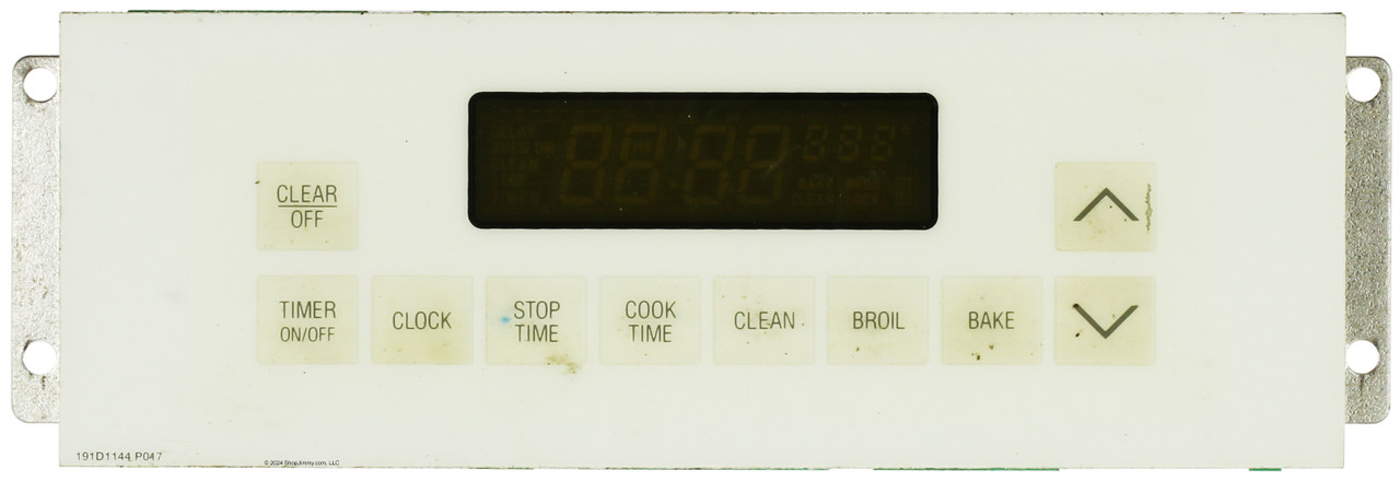 GE Oven WB27X5074 164D2677P003 Control Board  - White Overlay