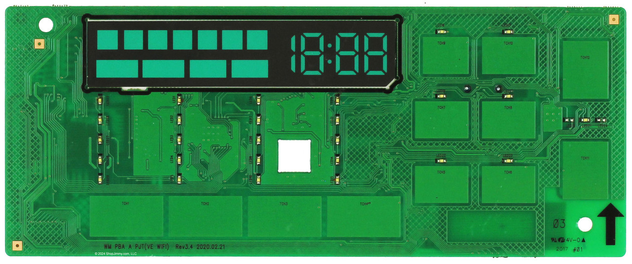 Samsung Washer DC92-02592B Display Board