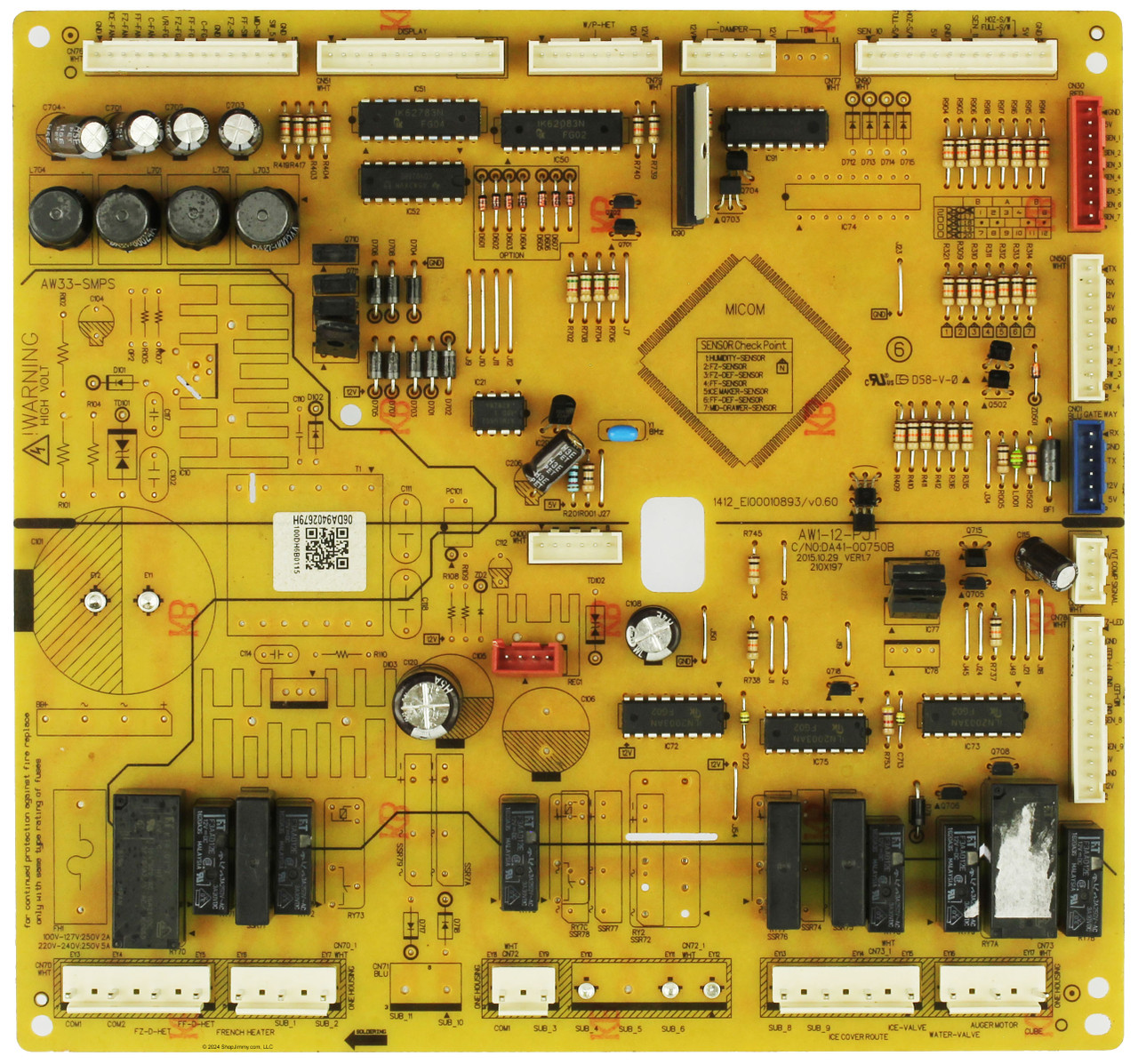 Samsung Refrigerator DA94-02679H Eeprom Main Board