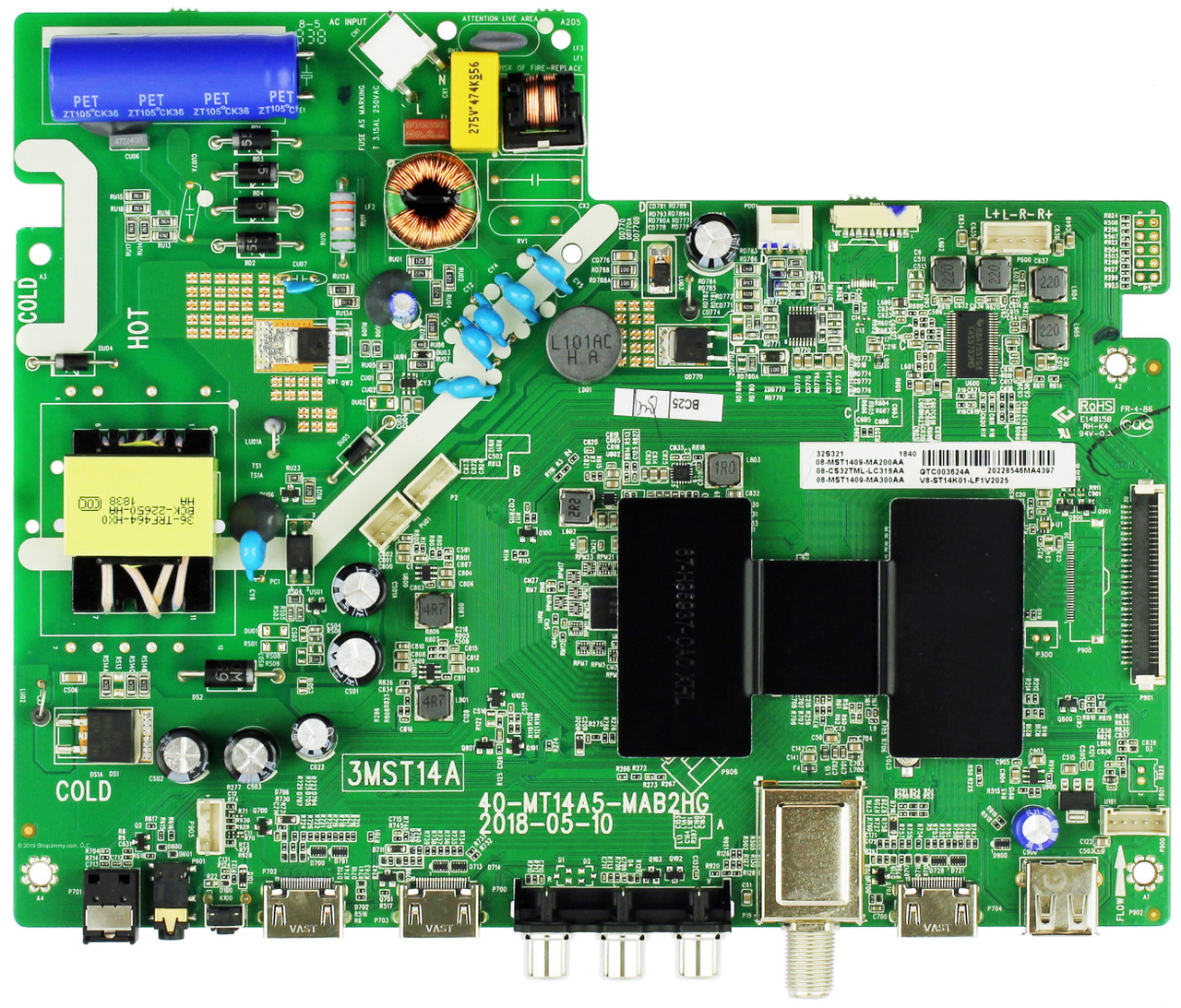 TCL Main Board / Power Supply for 32S321 (32S321TCAA Version)
