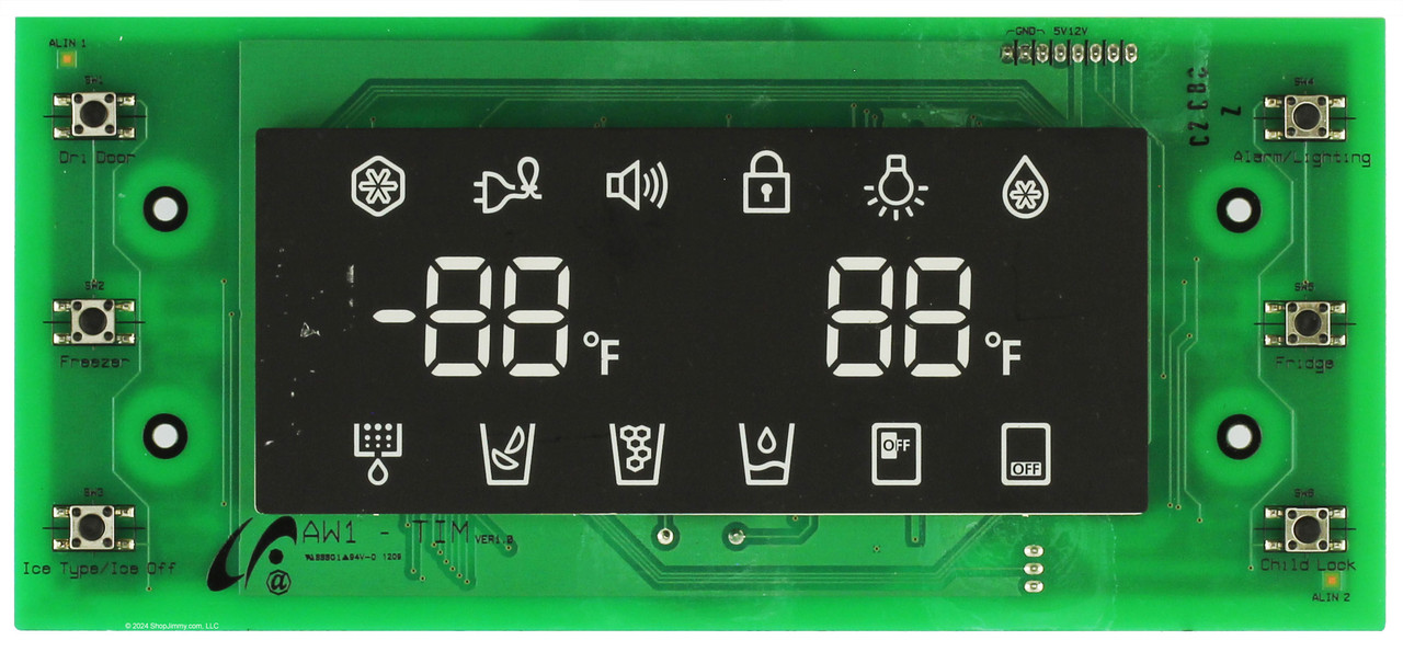 Samsung DA41-00644A Refrigerator Dispenser Lcd Display Pcb Kit Assembly