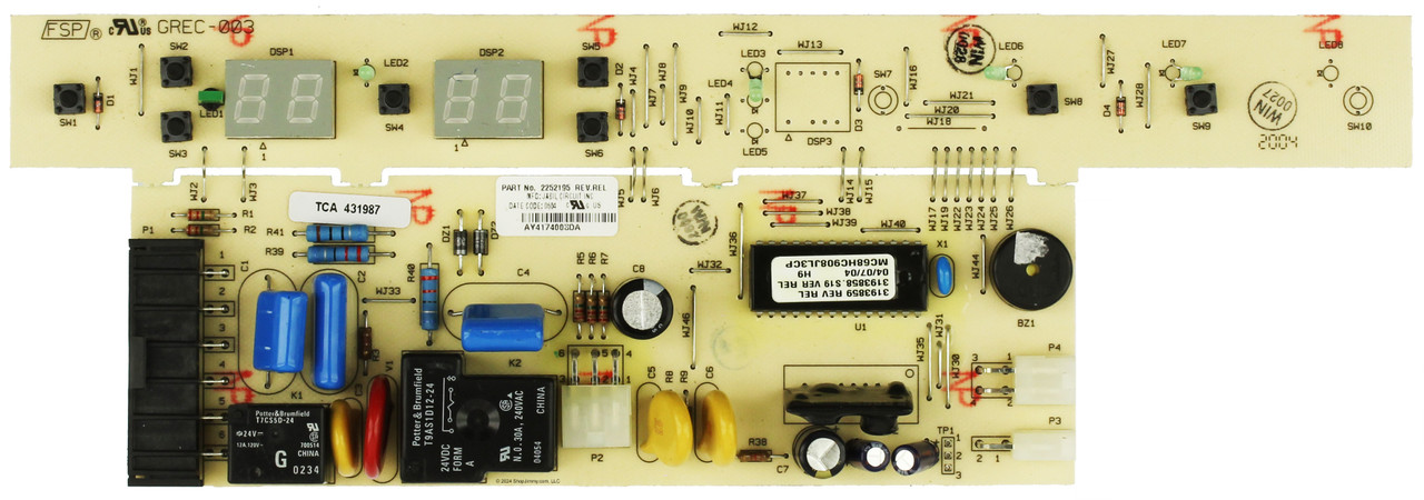 Whirlpool Refrigerator 2252195 Main Board