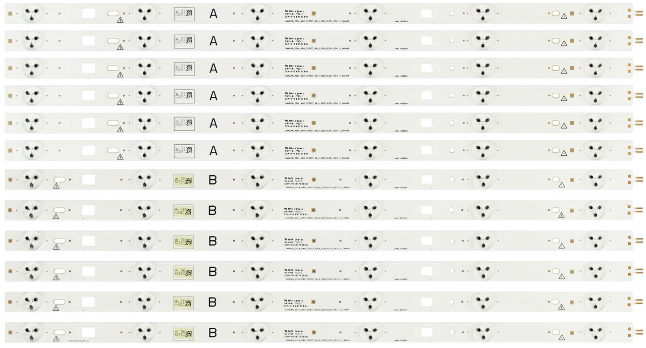 Sony LM41-00091N/LM41-00091P LED Backlight Strips (12) KDL-48W600B KDL-48R480B NEW