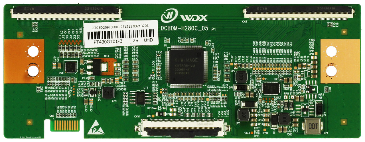 Vizio DCBDM-H280C_05 PT430GT01-3 T-Con Board