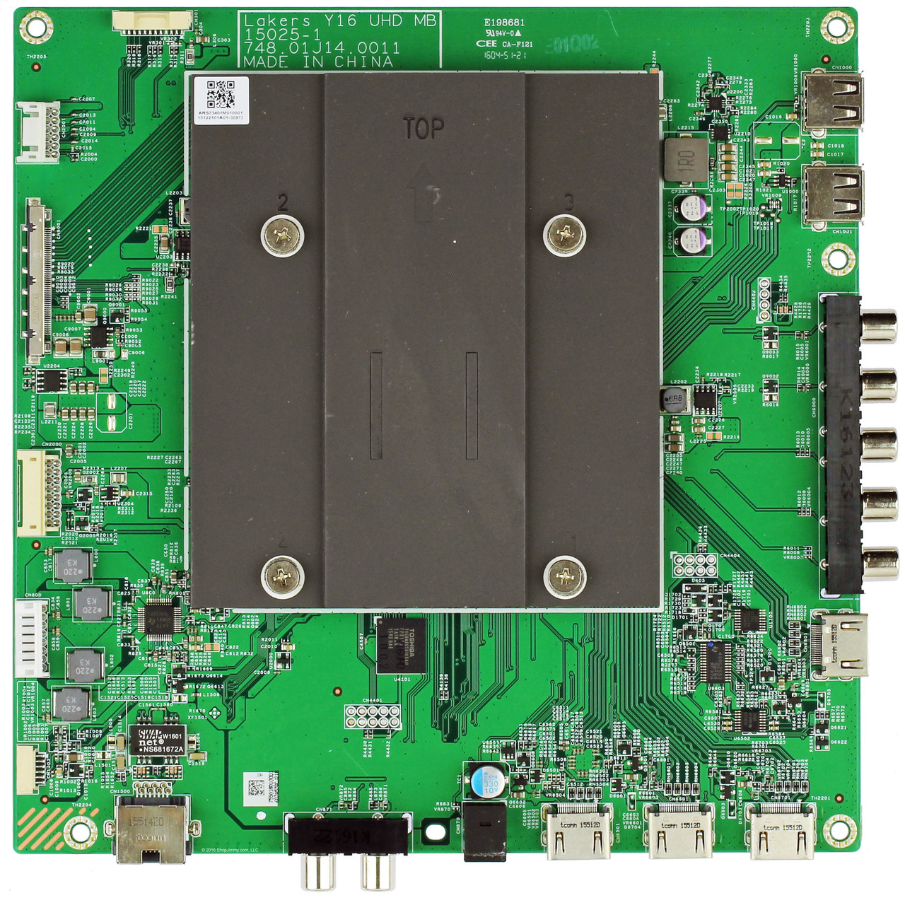 Vizio 791.01M10.0006 Main Board for E43U-D2 LED TV (LWZ2UMBS / LWZ2UMBR Serial)