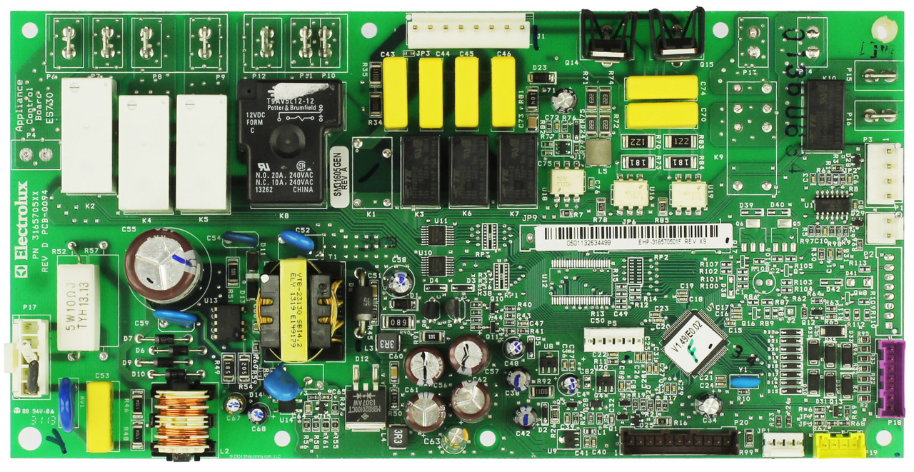Electrolux Range 316570501 Main Display UIB Board