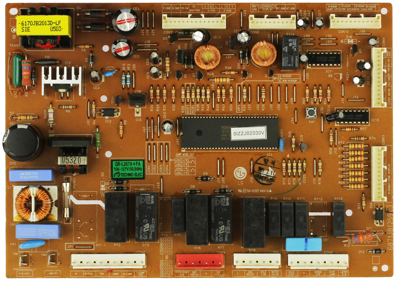 LG Refrigerator 6871JB1259F Main Board