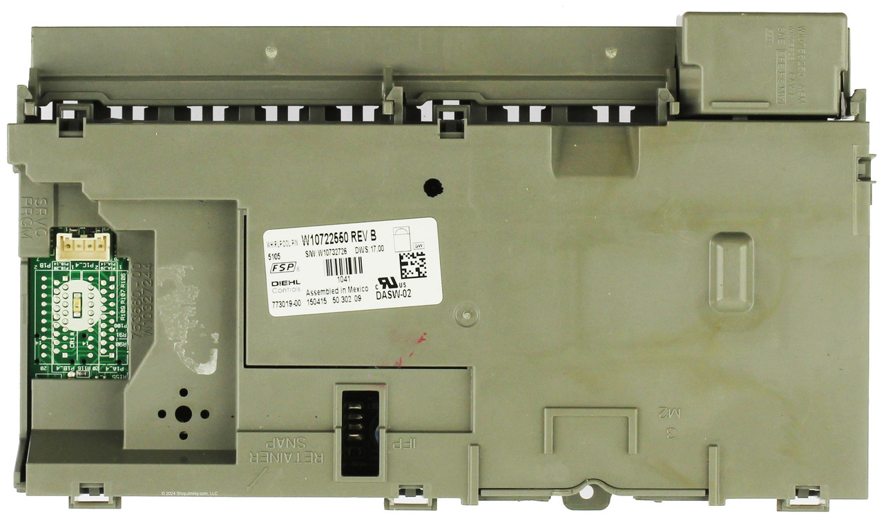 Kenmore Amana Whirlpool Dishwasher W10722550 Control Board
