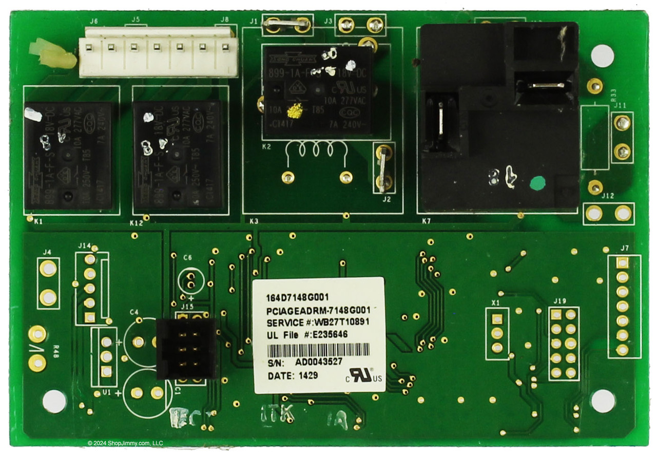 GE WB27T10891 Relay Board