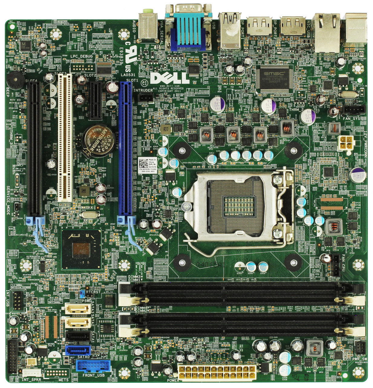 Dell OptiPlex 7010 LGA 1155  0GY6Y8 P08D11M050IA01 Motherboard