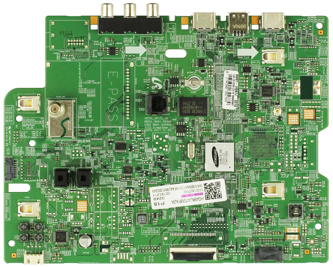 Samsung BN94-13318F Main Board for HG49NJ470MFXZA