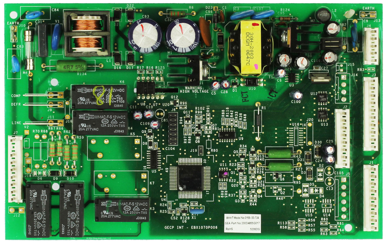 GE Refrigerator 200D4855G017 Main Control Board Assembly