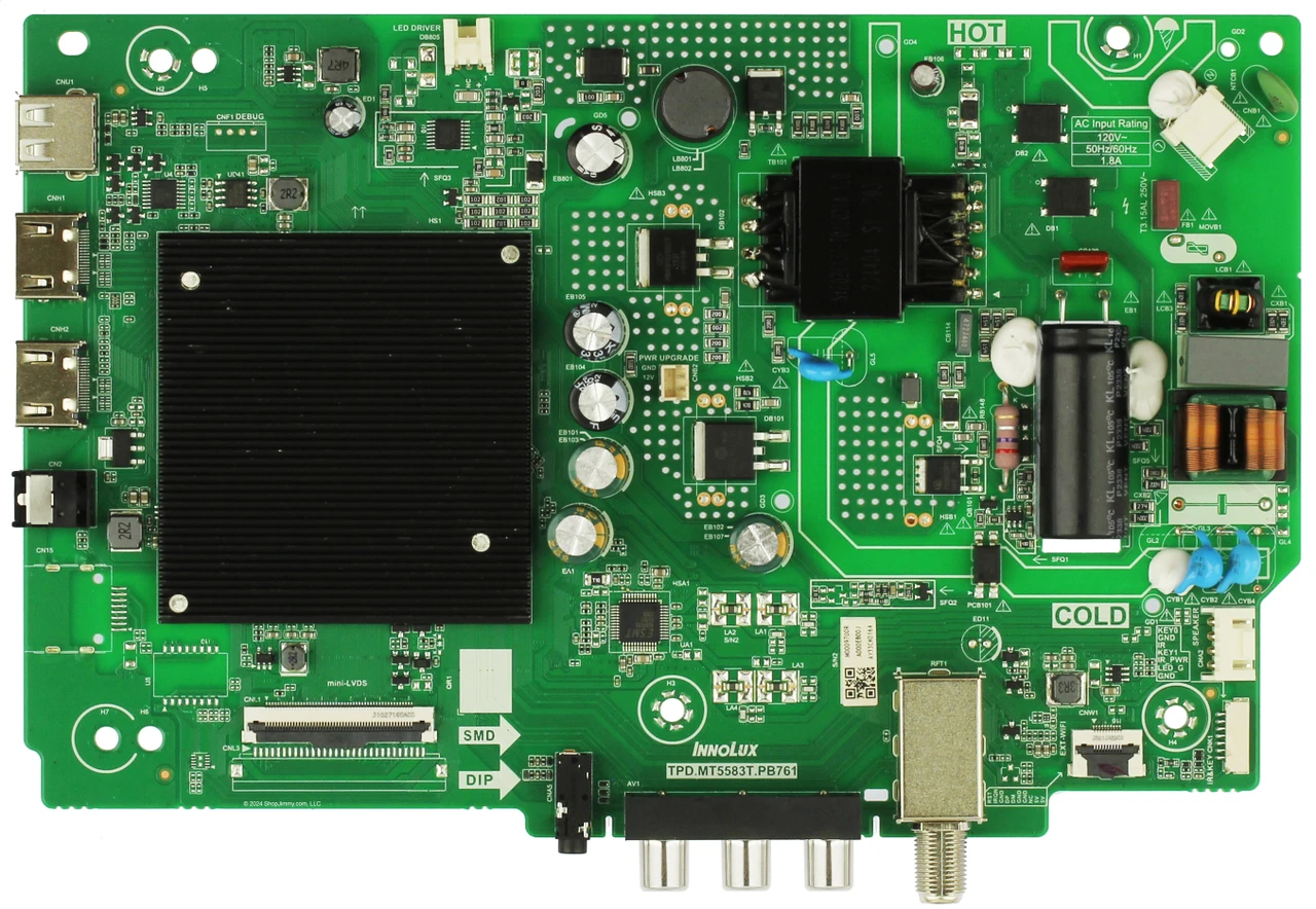 Vizio Main Board / Power Supply 6M03A000EB00J for V40F-J09 LINID4XA