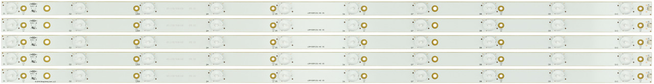 Vizio LBM430P1001-AE-3S LED Backlight Strips (5) (NEW) D43-C1 D43N-E1 D43-D1