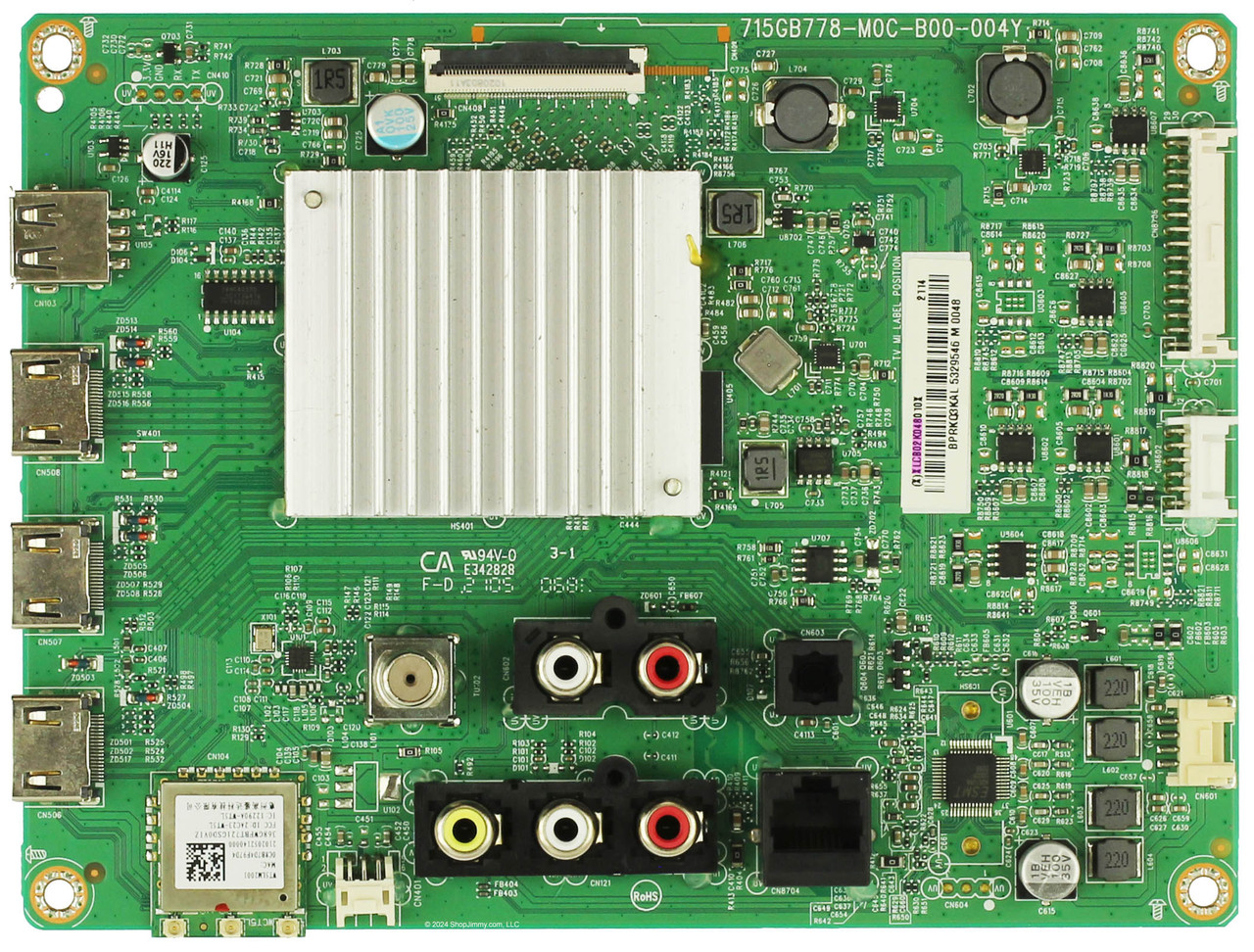 Vizio 756TXLCB02K048 Main Board for M55Q6-J01 (LTM3G8NX Serial)