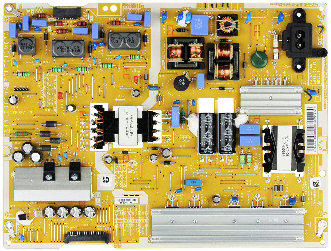 Samsung BN44-00810A Power Supply / LED Board