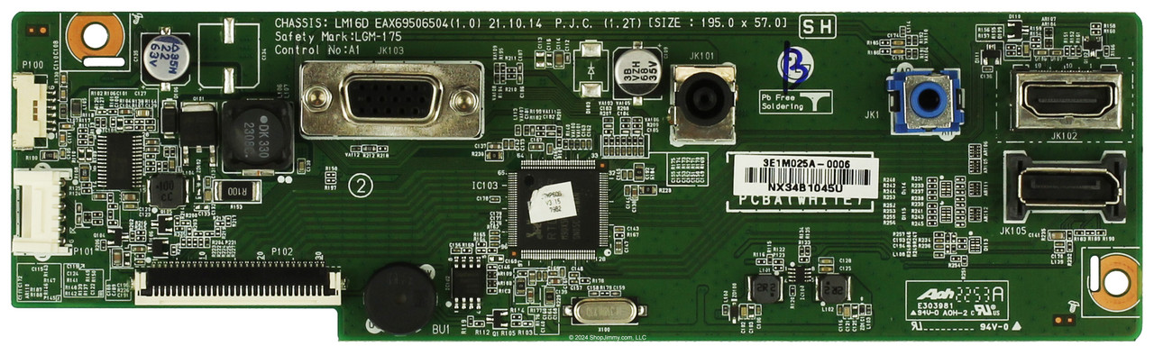 LG EAX69506504 Main Board for 24MP60G