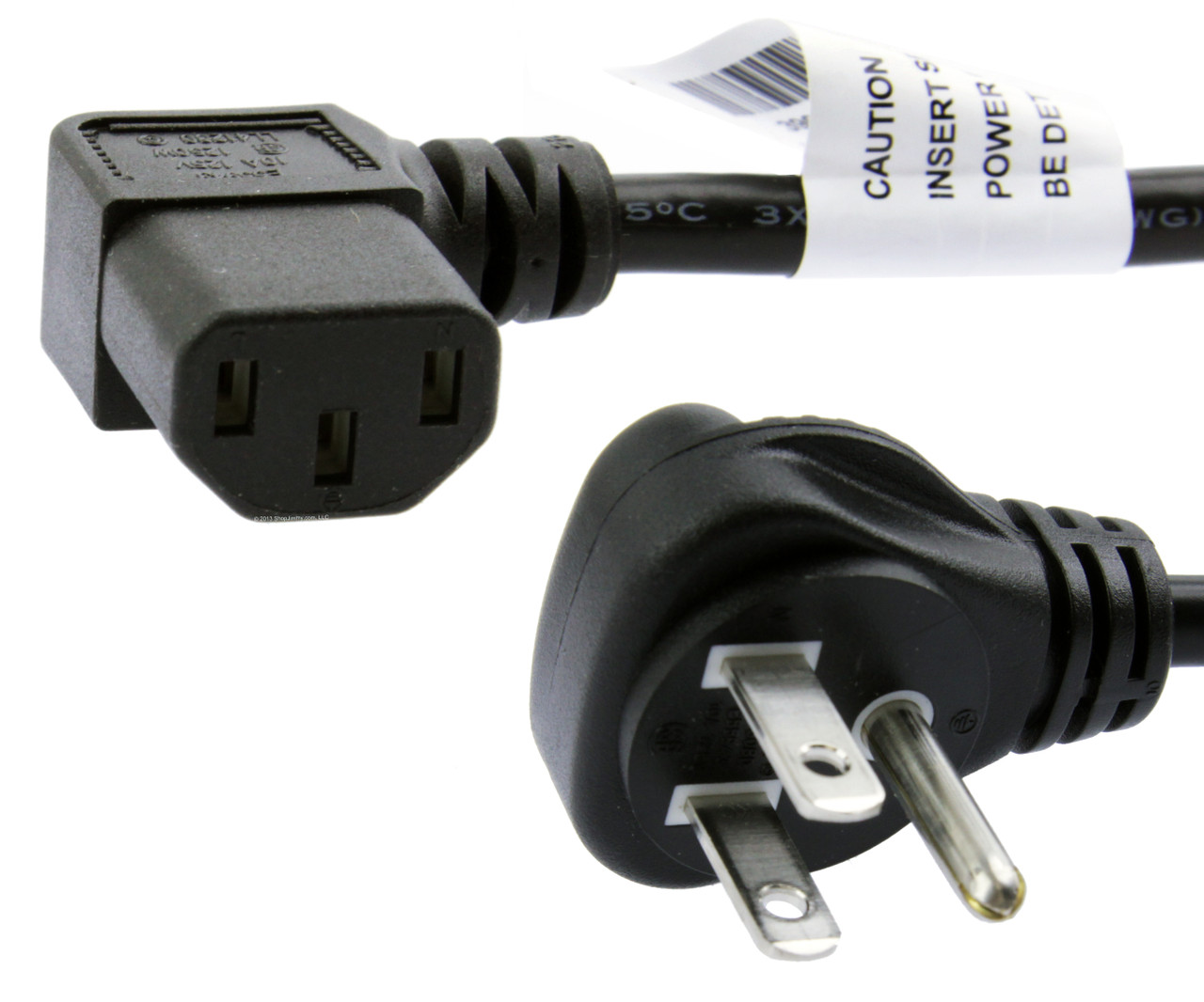 3-Prong Right Angle Power Cord 3903-000552