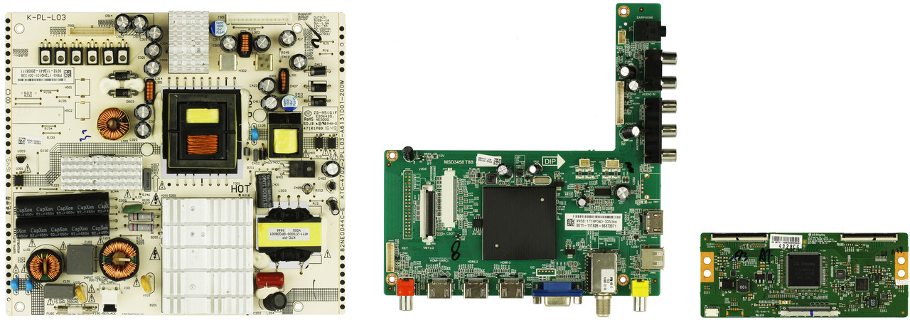 WBox 0E-49LED4K Complete TV Repair Parts Kit - Version 1