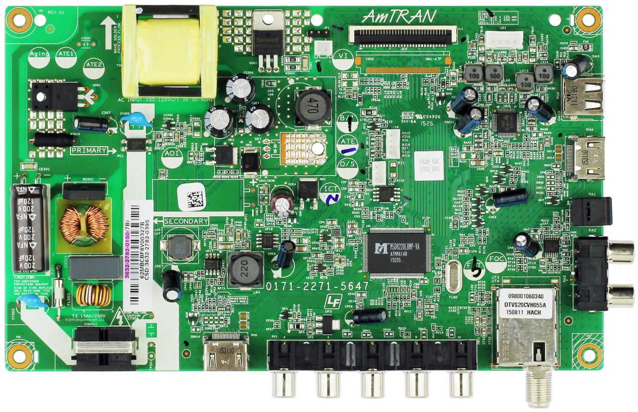 Vizio 3632-2782-0150 Main Board / Power Supply for D32H-C0 (LAUSTBAR)