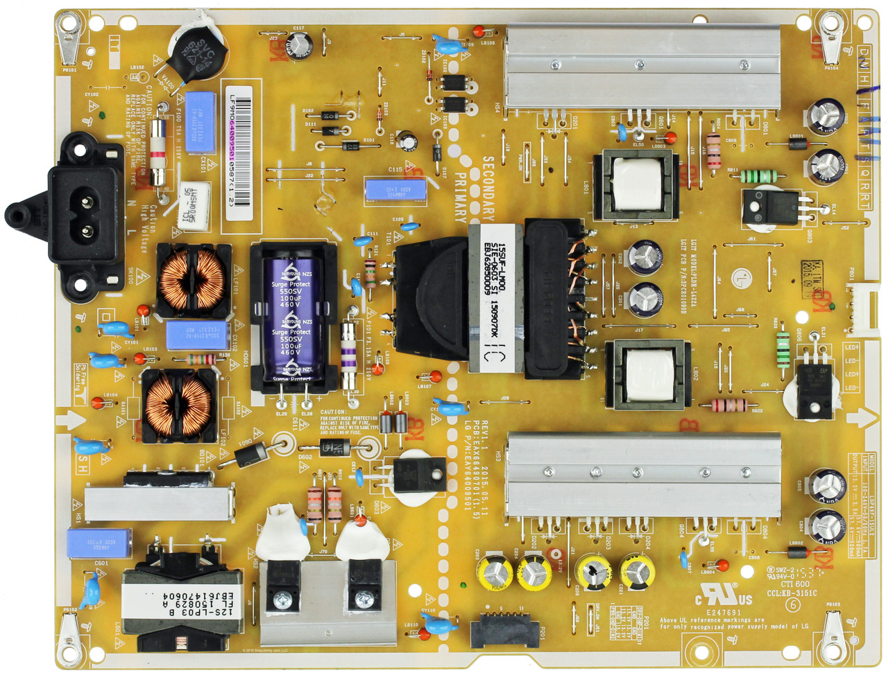 LG EAY64009501 Power Supply / LED Driver Board