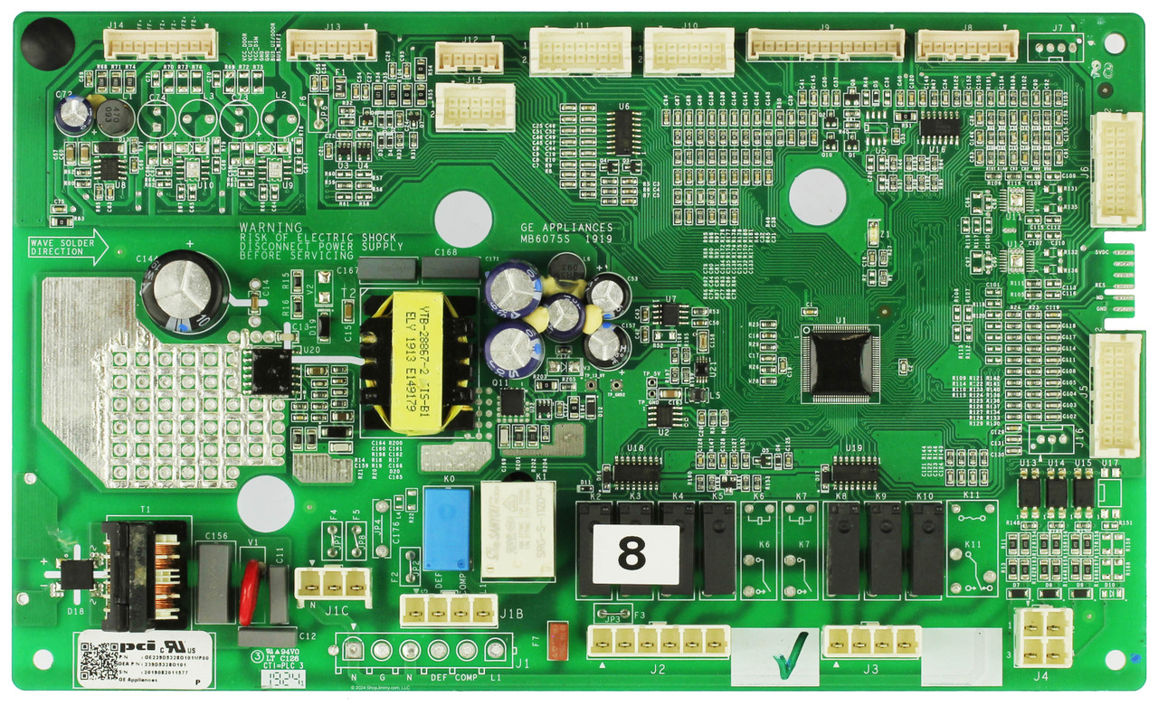 GE Refrigerator 239D5228G101 Main Control Board Assembly