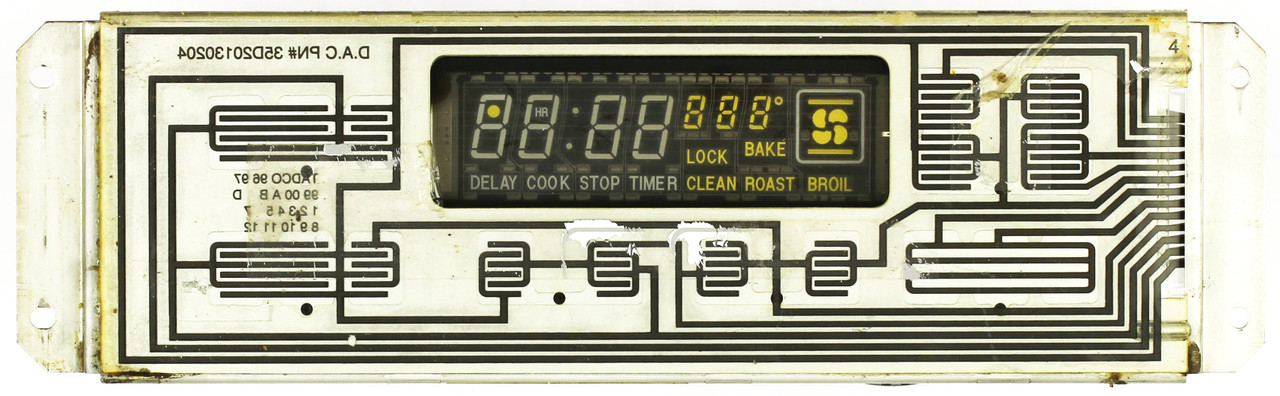 Maytag Range 7601P552-60 Control Panel No Overlay