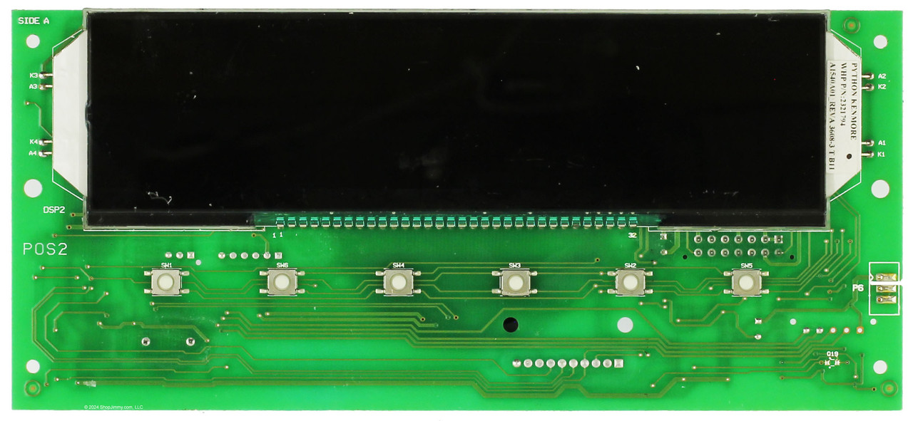 Whirlpool Refrigerator W10204535 61901111 Display Control Board