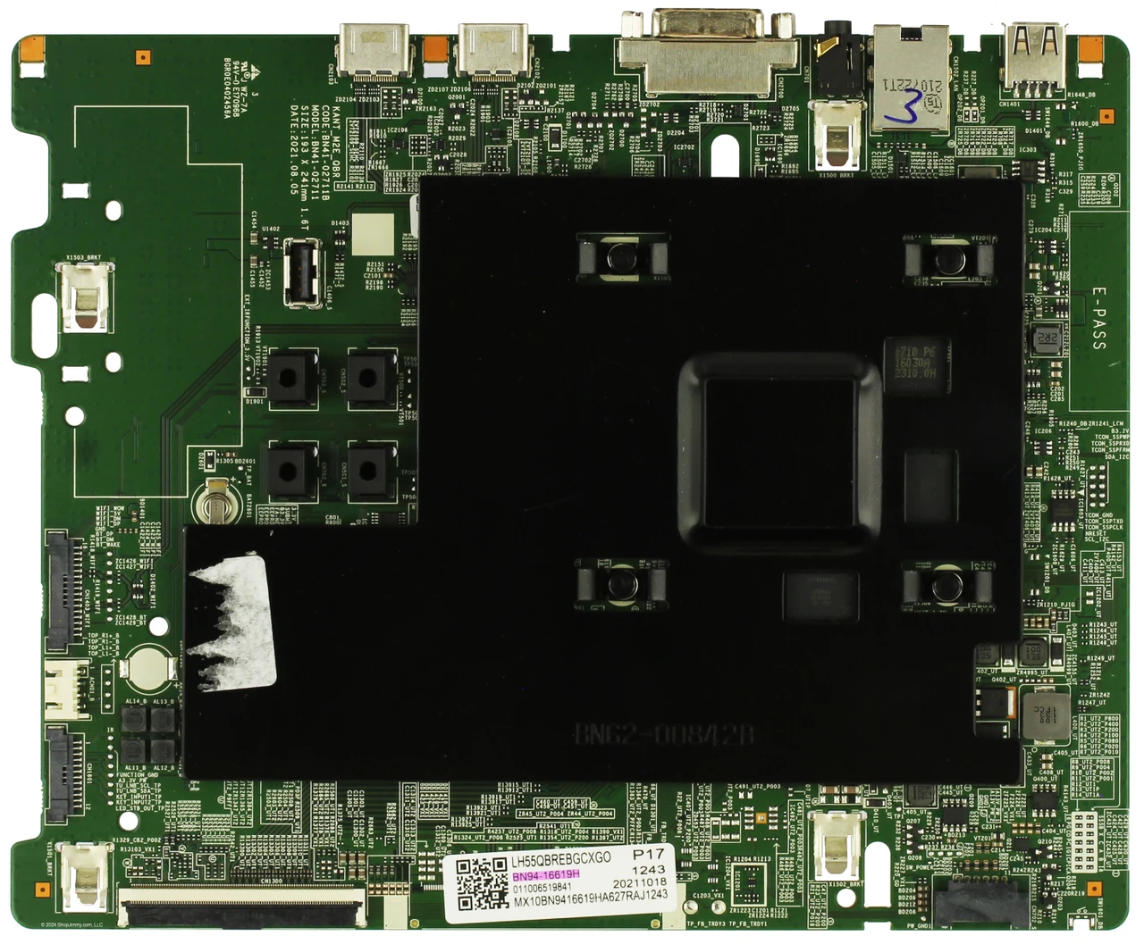 Samsung BN94-16619H Main Board for LH55QBREBGCXGO
