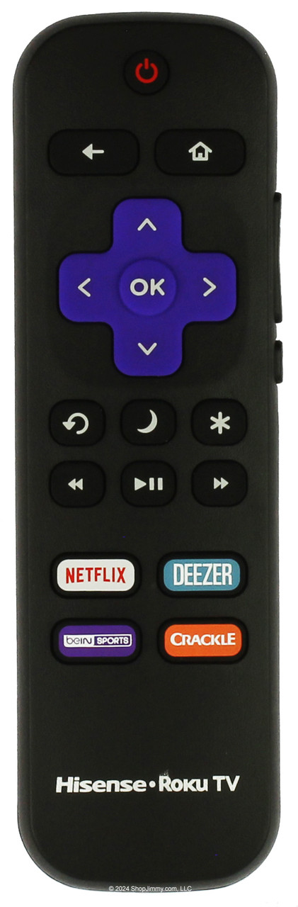 Hisense HU-RCRCA-20 Netflix Deezer BEIN Sport Crackle Remote Control -- Open Bag
