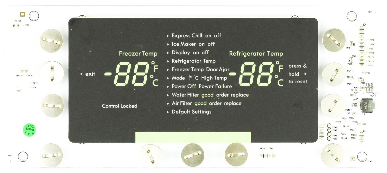 Electrolux Refrigerator A05860716 Display Board