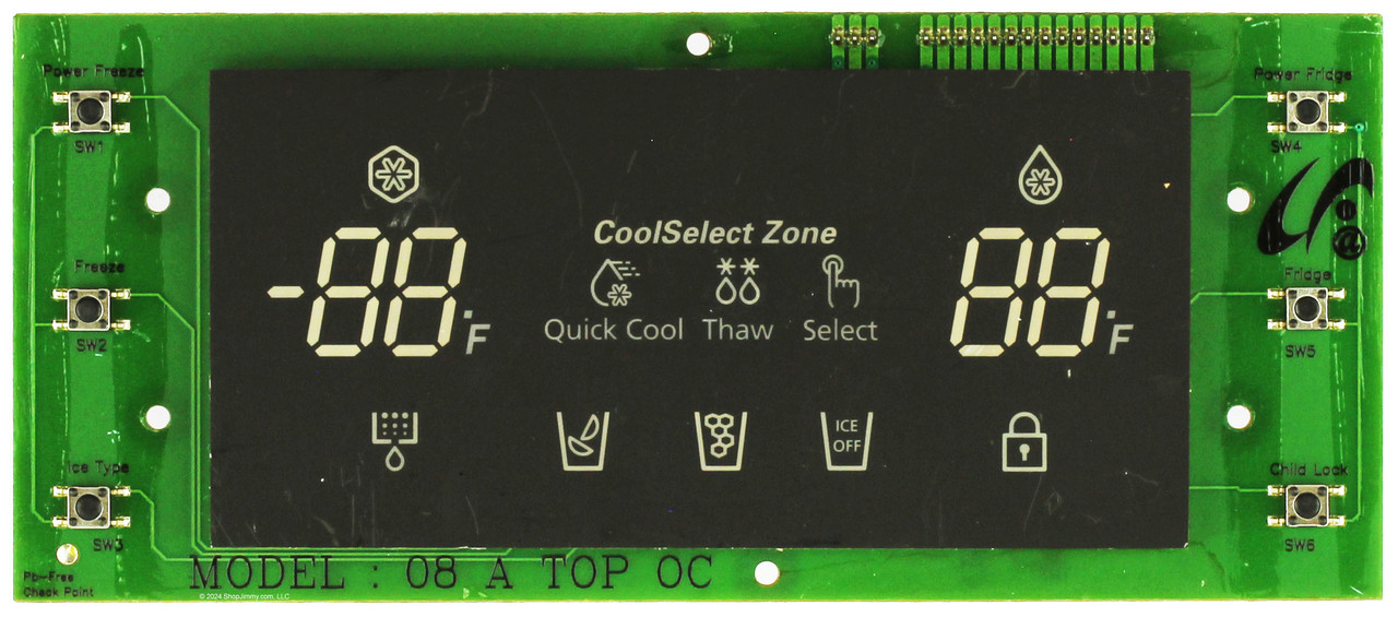Samsung Refrigerator DA41-00531B Dispenser Control Board