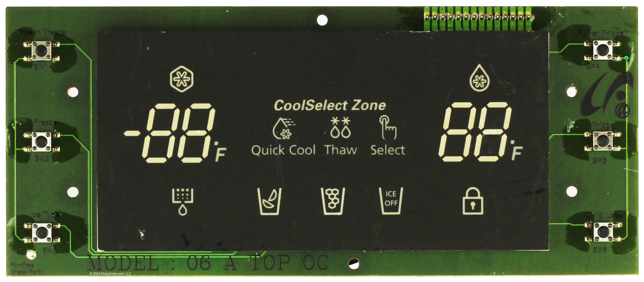 Samsung Refrigerator DA41-00395A Dispenser Control Board