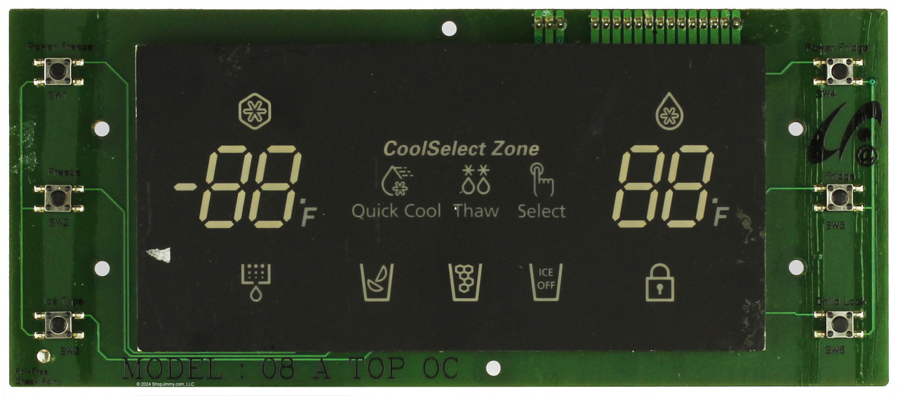 Samsung Refrigerator DA41-00531A Dispenser Control Board