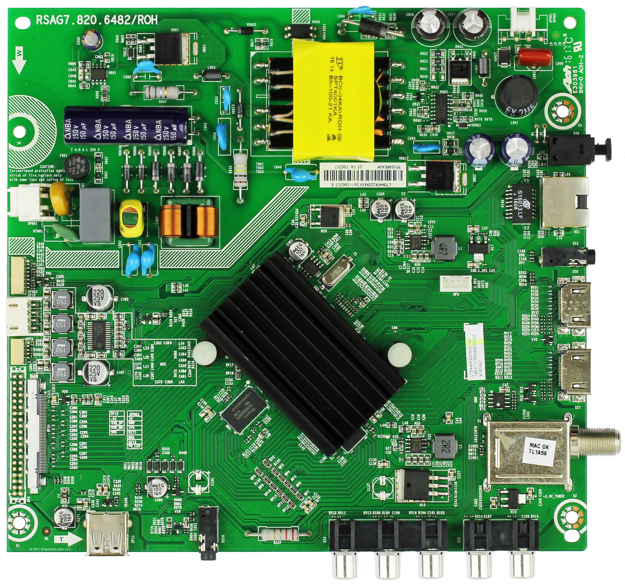 Proscan Main Board / Power Supply for PLDED4079-SM (Serial # Beginning A1604)