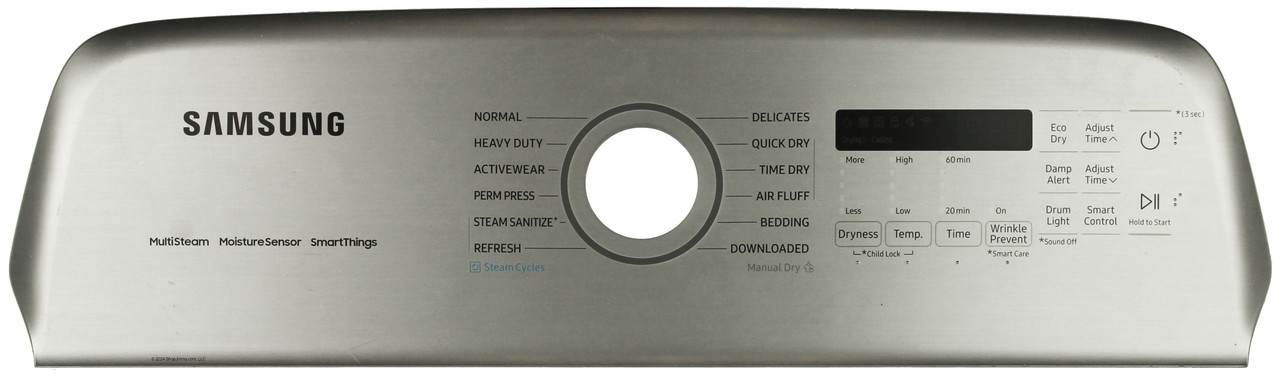 Samsung Dryer DC90-29707R Control Panel Assembly 