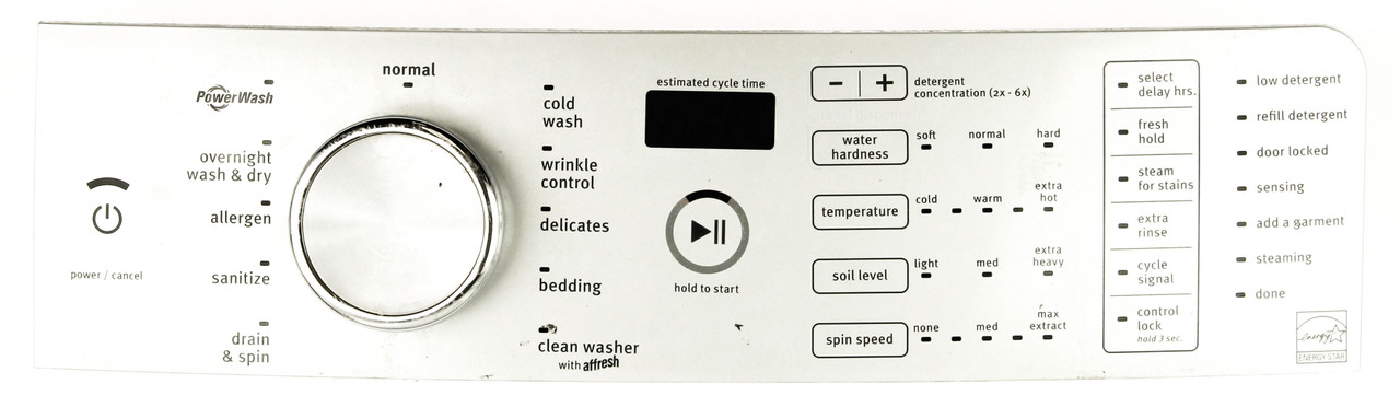 Whirlpool Washer W10748426 User Display and Control Board